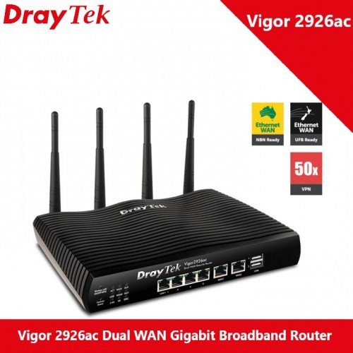 Routeur haut débit Gigabit double WAN DrayTek Vigor 2926ac
