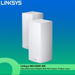 Linksys Velop Whole Home Intelligent Mesh WiFi 6 (AX5300) System, Tri-Band, 2-pack MX10600-ME 