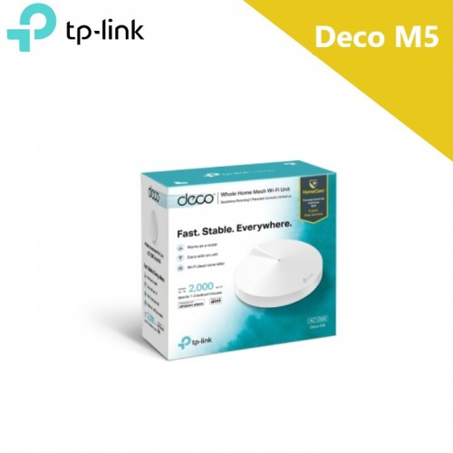 TPLink DECO M5 AC1300 Whole Home Mesh Wi-Fi System - 1-PACK