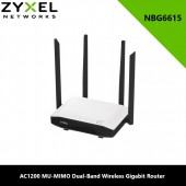 Zyxel NBG6615 AC1200 MU-MIMO Dual-Band Wireless Gigabit Router