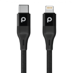 Porodo PD-CLBRPD12-BK Braided USB-C to Lightning Cable PD 1.2M 9V(Aluminum)
