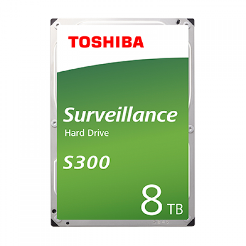 Toshiba 8TB HDWT380UZSVA S300 Surveillance 3.5" SATA 6Gbit/s Internal HDD, 241 MB/s Data Transfer Speed Hard Drive
