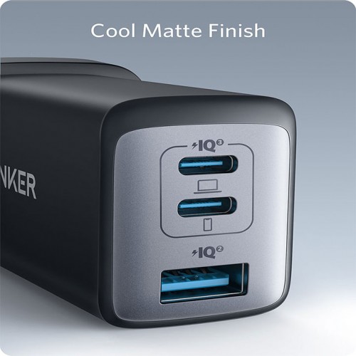 Anker A2667k11 PowerPort III 3-Port USB-C Charger 65W – Black