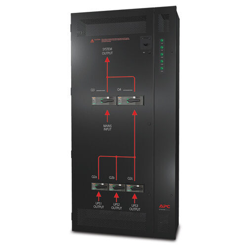 APC Parallel Maintenance Bypass Panel, up to 3 units 30-40kVA, 400V Wallmount – SBPAR30K40H-WP