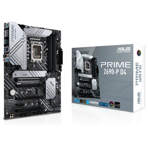 Asus (90MB18P0-M0EAY0) Carte mère Prime Z690-P D4 Intel LGA 1700 12e génération