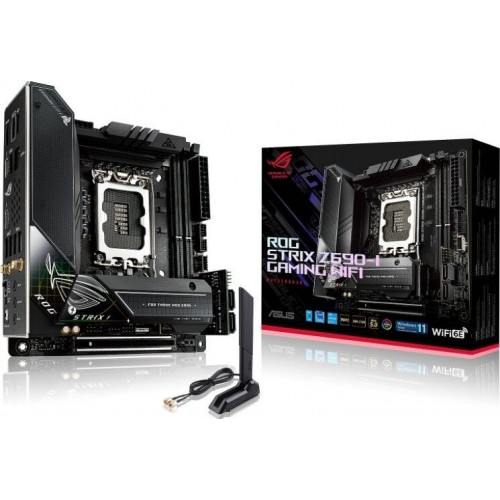 Asus (90MB1910-M0EAY0) ROG Strix Z690-I GAMING WIFI Intel LGA 1700 12e génération carte mère