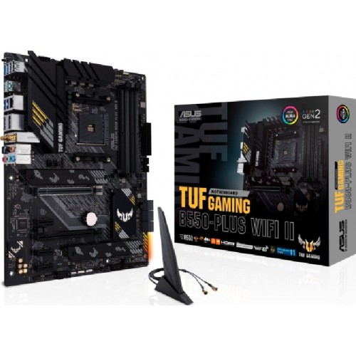 ASUS 90MB19Y0-M0EAY0 TUF GAMING B550M-PLUS WIFI II AMD B550 Socket AM4 micro ATX