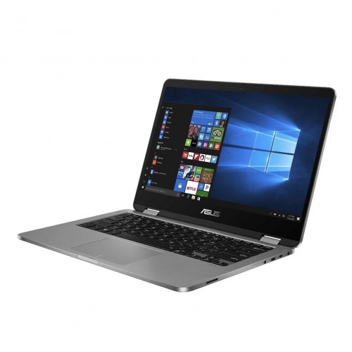 ASUS (TP401MA-EC340TS) VivoBook Flip 14 TP401MA-EC340TS Ordinateur portable avec écran FHD 14", processeur Celeron N4020/4 Go de RAM/128 eMMC/Intel UHD Graphics 600 Gris clair Gris clair