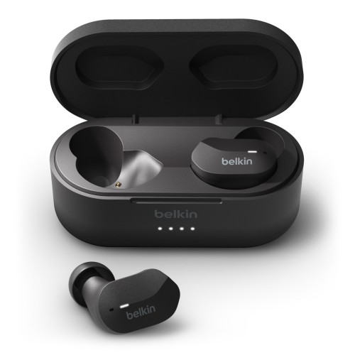 BELKIN AUC001btBK CASQUE IN-EAR SANS FIL RÉSISTANT À LA TRANSPIRATION, NOIR