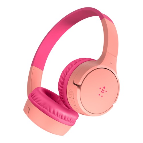 Belkin Headphone BL-HS-BT-002-PNK SoundForm Mini casque supra-auriculaire sans fil pour enfants - AUD002btPK