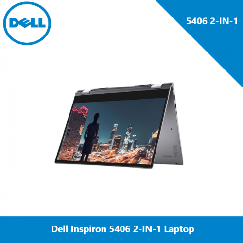 Dell Inspiron 5406 2-IN-1 Laptop 11th Gen ,i5-1135G7 ,8GB ,256GB SSD ,Touch Screen ,HD X360 ,Silver, Eng/Kb, Win10 Home