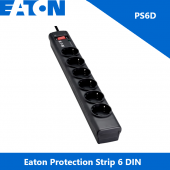 Eaton PS6D Protection Strip 6 DIN, 10A, Input: Schuko