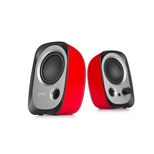 Edifier (R12U) Stereo 2 Watt 2.0 Channel USB Bookshelf Speaker (Red)
