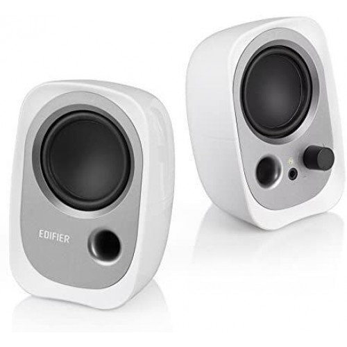 Edifier (R12U-WT) Stereo 2 Watt 2.0 Channel USB Bookshelf Speaker