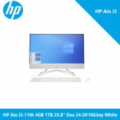 HP Aio i3-11th 4GB 1TB 23.8" Dos 24-DF1063ny White