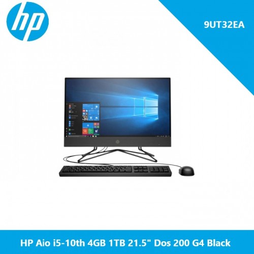 HP Aio i5-10th 4 Go 1 To 21,5" Dos 200 G4 Noir