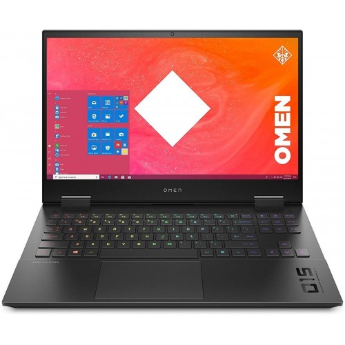 HP Omen 15-EN0001NE Gaming - 15.6" FHD 144Hz, AMD Ryzen 7 4800H,16GB RAM, 1TB SSD, 6GB Nvidia GeForce GTX 1660Ti, EN-AR Keyboard, WIN10 | 2K0P9EA