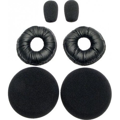 Jabra 202846 Kit de coussinets d'oreille/micro de remplacement, 6 pièces. pour les casques de la série B250