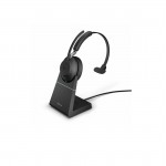 Jabra (26599-889-889) Evolve2 65 UC Mono Bluetooth Headset, USB-C, Charging Stand