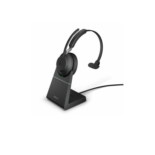 Jabra (26599-889-889) Evolve2 65 UC Mono Bluetooth Headset, USB-C, Charging Stand