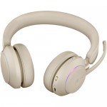 Jabra 26599-989-898 Evolve2 65 Stereo Wireless On-Ear Headset (Unified Communication, USB Type-C, Beige)