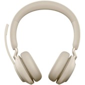 Jabra  26599-999-988Evolve2 65 Stereo Wireless On-Ear Headset with Stand (Microsoft Teams, USB Type-A, Beige)