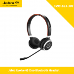 Jabra (6599-823-309) Evolve 65 Duo Bluetooth Headset, Skype for Business