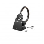 Jabra (6599-823-499) Evolve 65 UC Stereo Bluetooth & USB Headset with Charging Stand