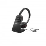 Jabra (7599-838-199) Evolve 75 UC Duo Bluetooth Headset & Stand