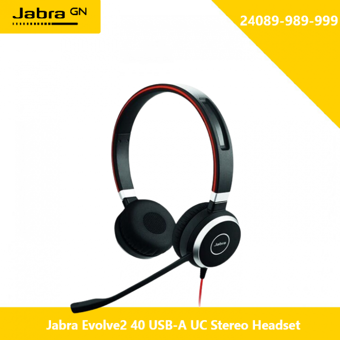 Jabra Evolve2 40 USB-A UC Call for Best Price +97142380921 in Dubai