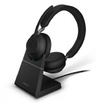 Jabra Evolve2 65 Link380a UC Stereo Black Headset with Desk Stand (26599-989-989)