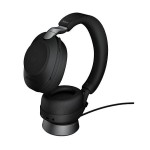 Jabra Evolve2 85 Link380a MS Stereo Black Headset with Desk Stand (28599-999-989) Certified for Microsoft Teams