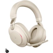 Jabra Evolve2 85 - USB-C MS Teams Stereo Stand - Beige Wireless Headset/Music Headphones
