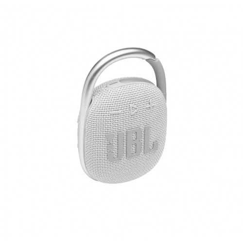 JBL Clip 4 Portable Bluetooth Speaker, White