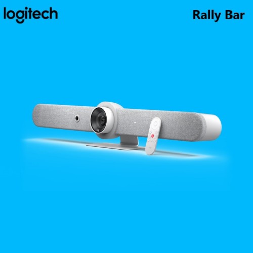 Logitech 960-001324 Rally Bar Webcam de conférence tout-en-un, barre vidéo pour salles moyennes