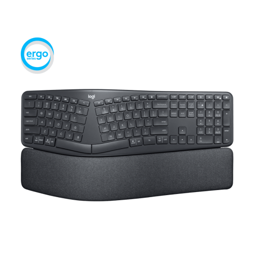 لوجيتك (ERGO K860) لوحة مفاتيح لاسلكية سبليت مريحة