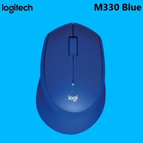 Logitech Wireless Mouse Slient Plus M330 Blue