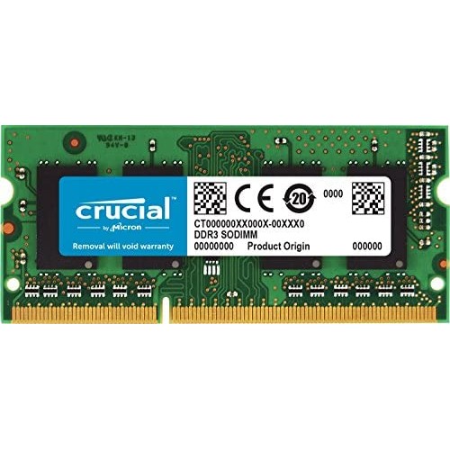 Micron Crucial 8 Go DDR3 1600 MHz PC3-12800 CL11 SODIMM 204 broches 1,35 V/1,5 V