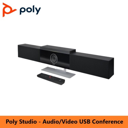 Poly 7200-85830-102 Studio - Audio/Video USB Conference, Soundbar with 4K Camera