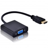 PremiumAV HDMI Male to VGA Female Video Converter Adapter Cable (Black)