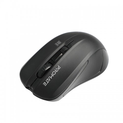 Promate Contour Comfort Performance Wireless Ergonomic Mouse, Black
