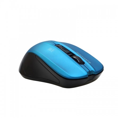 Promate Contour Comfort Performance Wireless Ergonomic Mouse, Blue