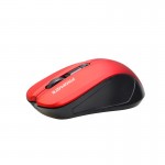 Promate Contour Comfort Performance Wireless Ergonomic Mouse, Red
