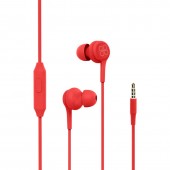 Promate Duet Wired Earphones with Microphone, Red