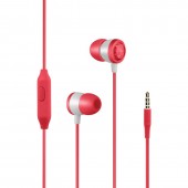 Promate Ingot Stereo In-Ear Wired Earphones, Red