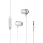 Promate Ingot Stereo In-Ear Wired Earphones, silver