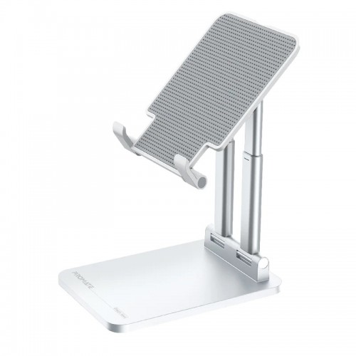 Promate PadView Support de tablette antidérapant à plusieurs niveaux, blanc