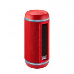 Promate Silox 30W High Definition TWS Speaker with LED Light Show, red