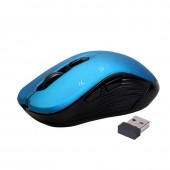 Promate Slider Optical Tracking Wireless Ergonomic Mouse, blue