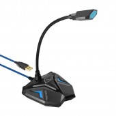Promate Streamer USB Gaming Microphone, blue